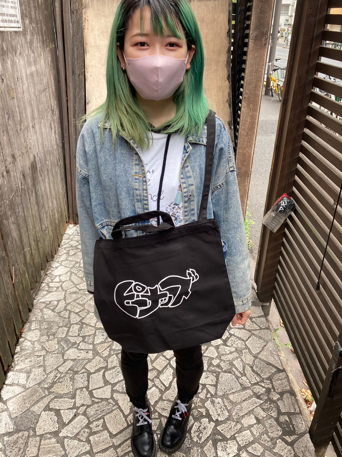 手刷りバッグ